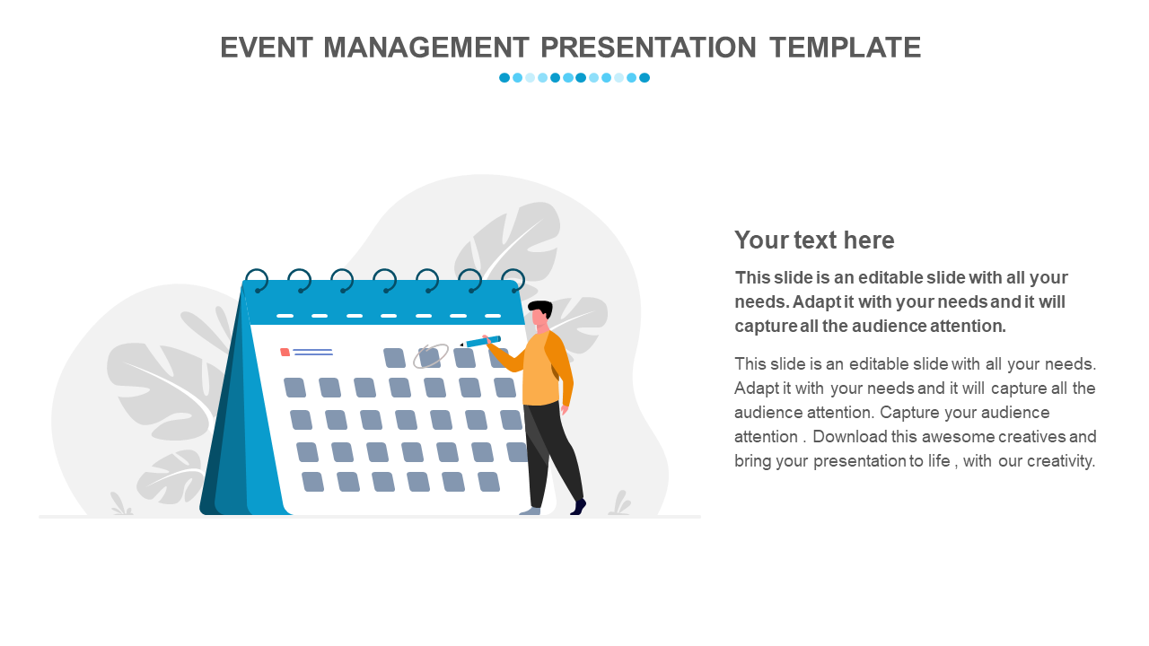 event management presentation template model